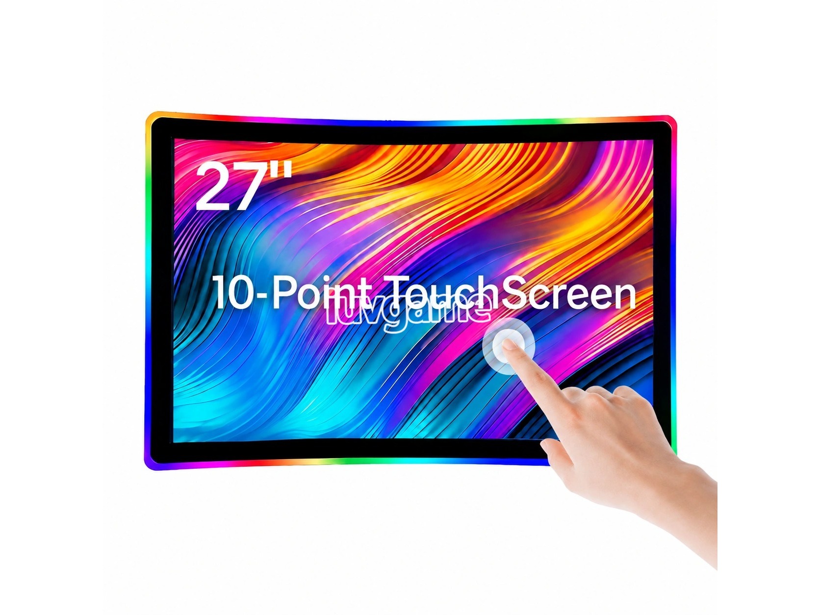 27″ LED Lighted Curved Touch Display –2