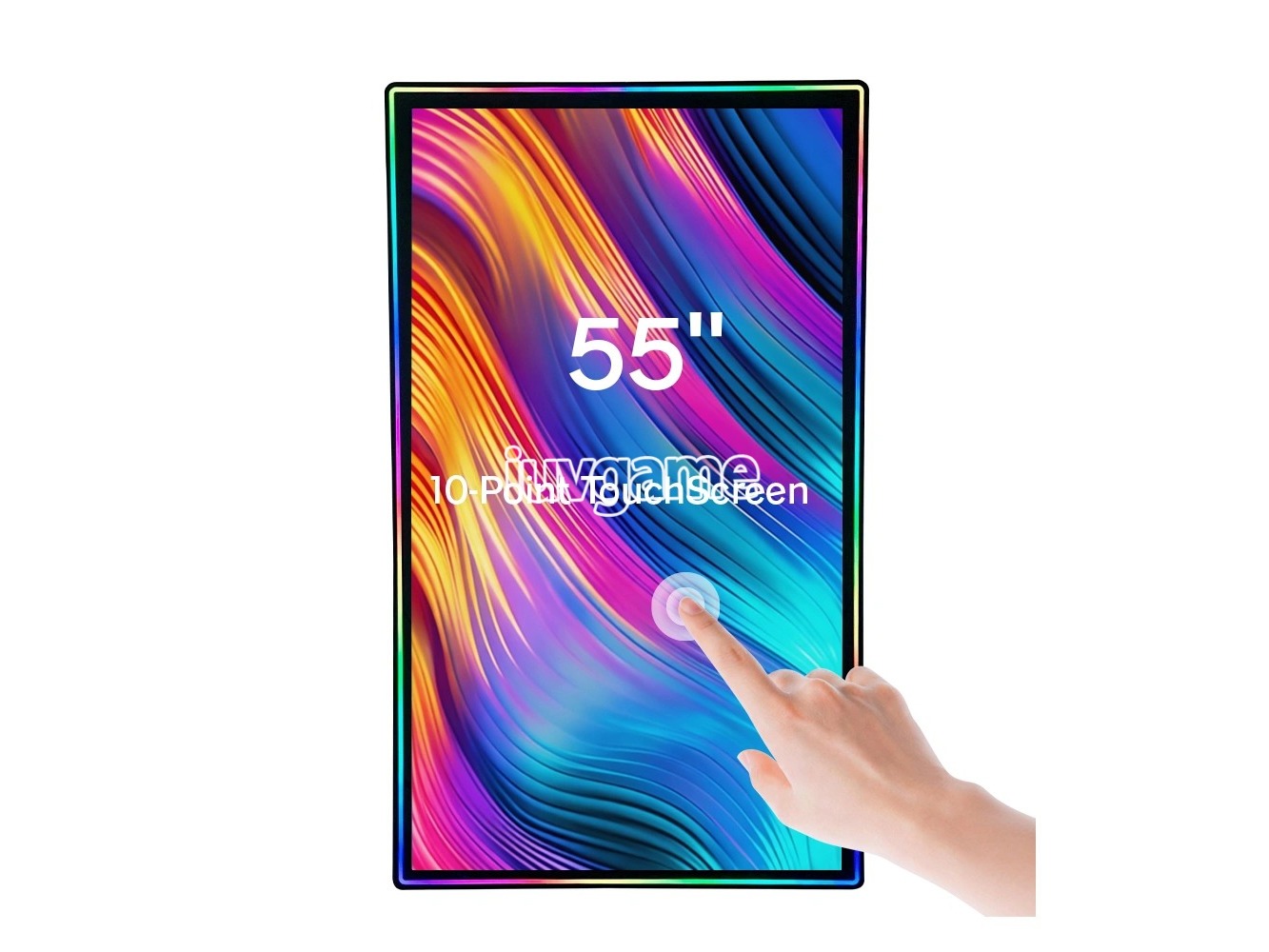 55″ LED Lighted Vertical Touch Display 2